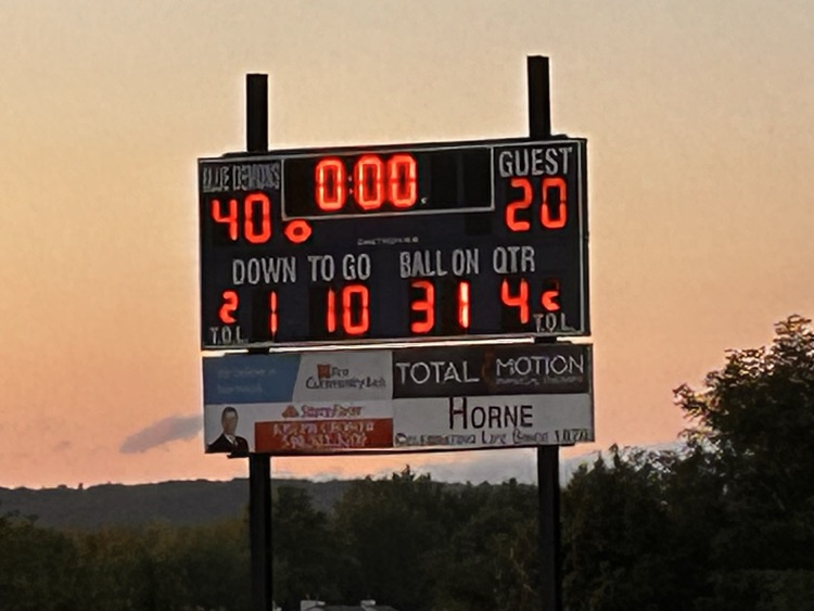 Beautiful night for a win!!! Go Big Blue!!