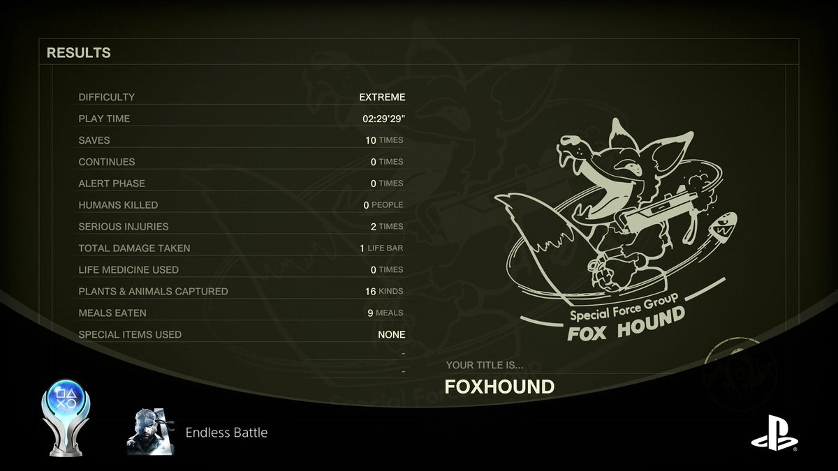LewisXl19's tweet photo. 🏆 Platinum #104
🎮 Metal Gear Solid Δ: Snake Eater

I’ve been wanting to play the MGS games for a while and this was the perfect chance to jump in. What a fantastic game, the music, the story, the gameplay, it’s all phenomenal. What a thrill https://t.co/dbxxvgmzei
