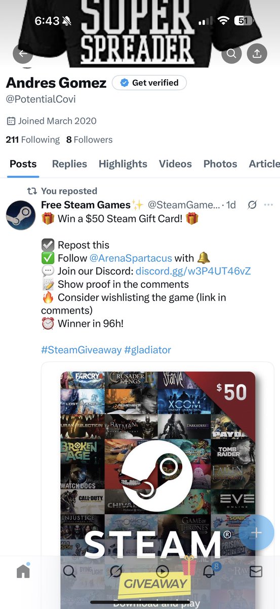 PotentialCovi's tweet photo. @SteamGamesPC @ArenaSpartacus All 3 steps https://t.co/5MJI8aiMqW