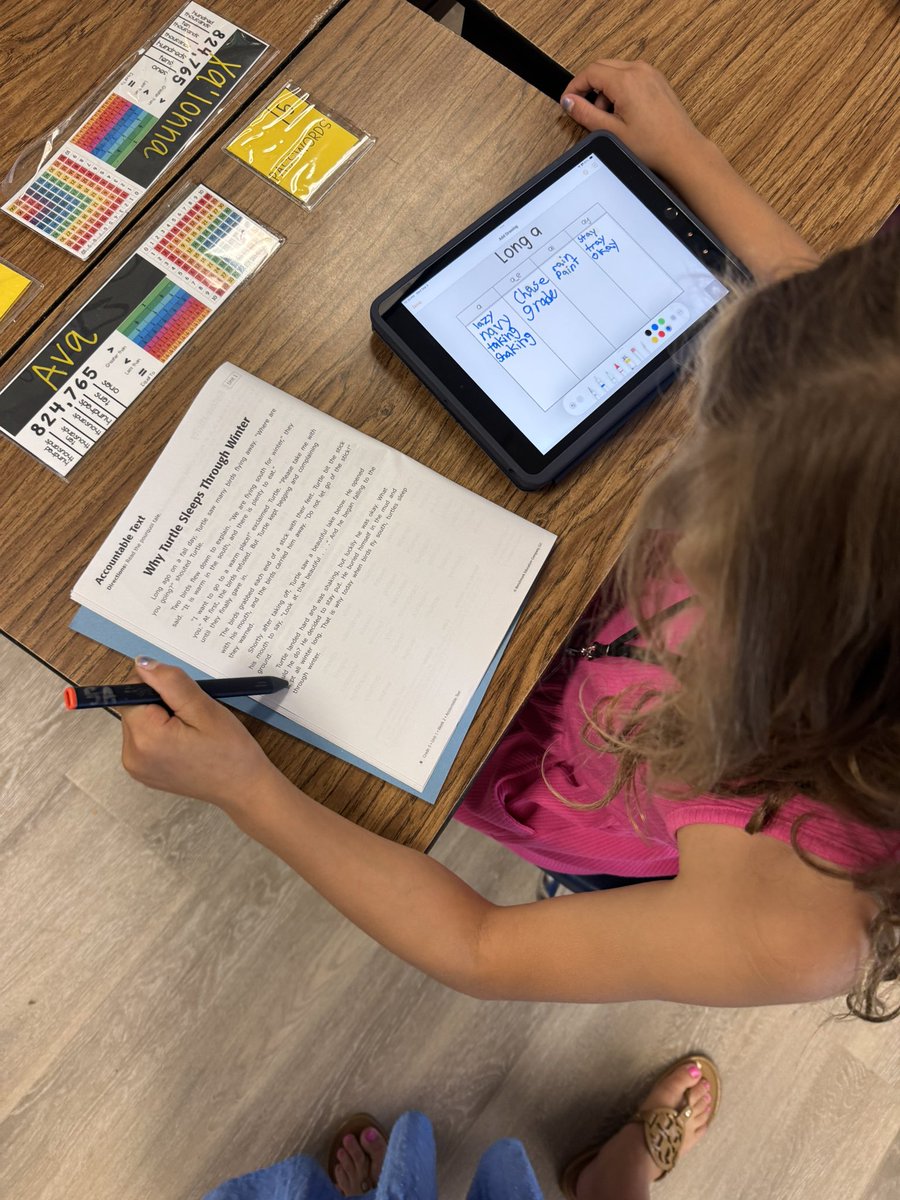 babel4444's tweet image. Using our Logitech crayons and #Pages to create digital phonics anchor charts! Students love adding to their lists when they find new words in books and other resources with their long “a” sound. S/o to @ItsMissSmith3rd for making the template 👩‍💻 #RHESettingSail #RISDDreamBig