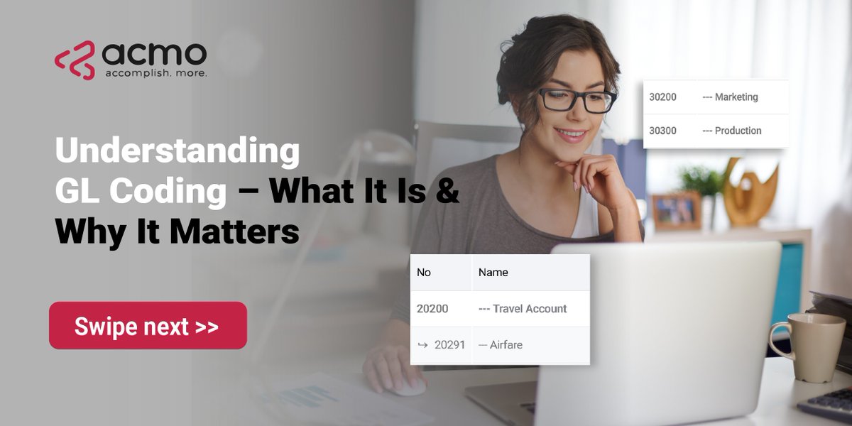 acmoau's tweet image. ✔️GL Coding may seem technical, but it shouldn’t slow you down. 
✔️Accurate ledger codes are the backbone of real financial control.
✔️ACMO’s automated GL coding reduces manual accounting errors.

#GLCoding #FinanceAutomation #SmartAccounting #ACMO