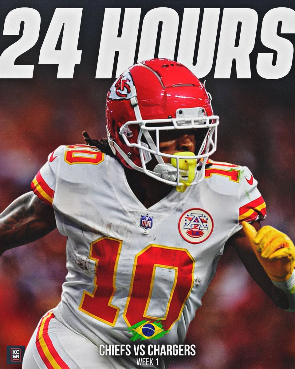 KCSportsNetwork's tweet photo. 24 hours until Kansas City Chiefs football returns 🙌 https://t.co/oYHCKVzAH5