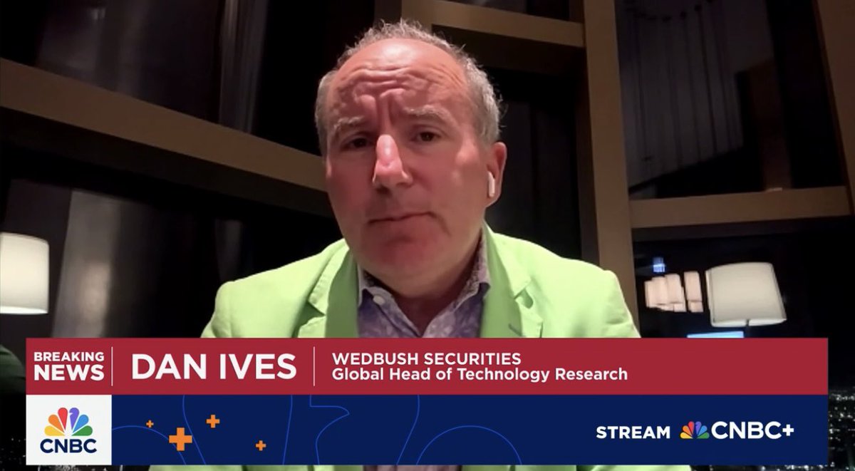 Dan Ives (@divestech) on Twitter photo Another big day for Big Tech and the AI Revolution with an important meeting at the White House and Big Tech CEOs ππ₯πΏπ <a href="/CNBCClosingBell/">CNBC's Closing Bell</a> Another big day for Big Tech and the AI Revolution with an important meeting at the White House and Big Tech CEOs ππ₯πΏπ <a href="/CNBCClosingBell/">CNBC's Closing Bell</a>