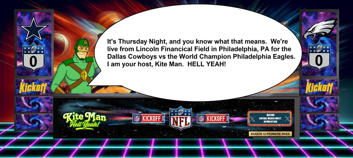 jb9180SMHR_7Y's tweet image. #KiteMan welcomes you to Dallas Cowboys vs Philadelphia Eagles.  #Boys0Eagles0