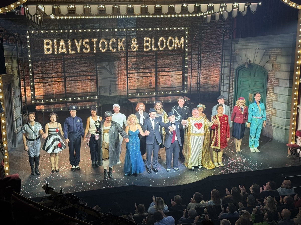 Zany, wildly raunchy #TheProducers pays homage to  heyday of Broadway &amp; legendary Hollywood musicals Fabulous choreography, catchy music, OTT costumes &amp; an extravaganza “Springtime for Hitler” number.
Non-stop entertainment &amp; hilarity &amp; what a cast! Amazing! 5⭐️