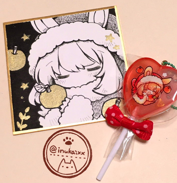 おはようございます～!コミティア用の色紙、描いてます! 