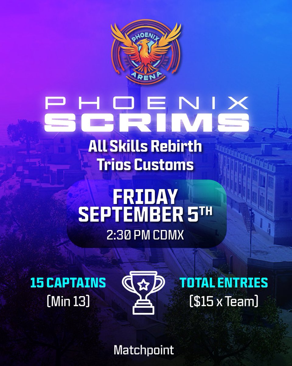 🔥🐦‍🔥 Rebirth Phoenix All skills 🐦‍🔥🔥

📆: Friday 05 sep - 4:30 est  
🎟: 15 captains 
🌎: NYC host 
🏆: Total Entries ($15x Team)💸
📈: 150 MP 

Admin: <a href="/kimsi__/">PHNX kimsi</a>
