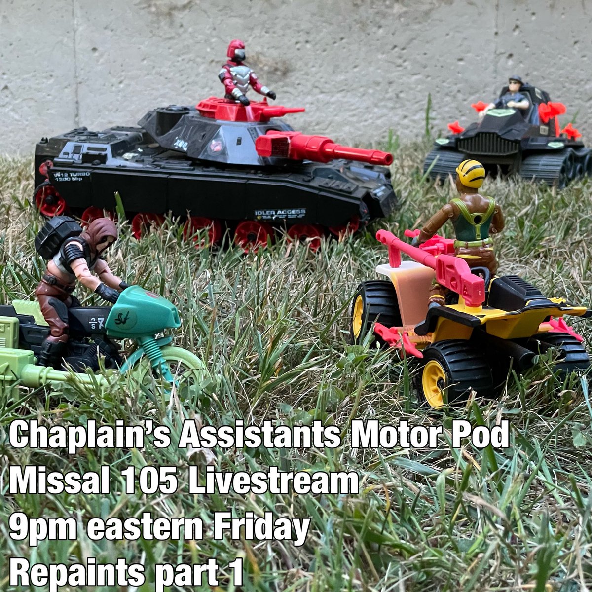 ChaplainJoePod's tweet image. Coming tomorrow 9PM EDT on YouTube livestream talking repaints!!