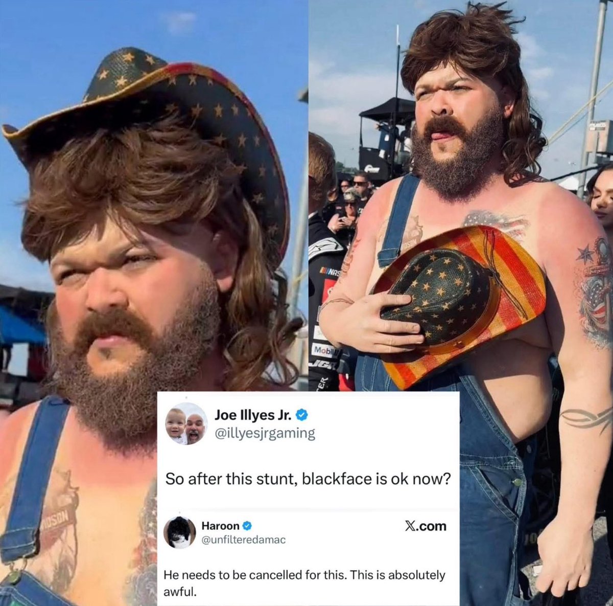 BoneKnightmare's tweet image. So @druski did this and the @CrackerBarrel crowd is ultra angry. Expect plenty #BlackFace and #Klan costumes this #Halloween