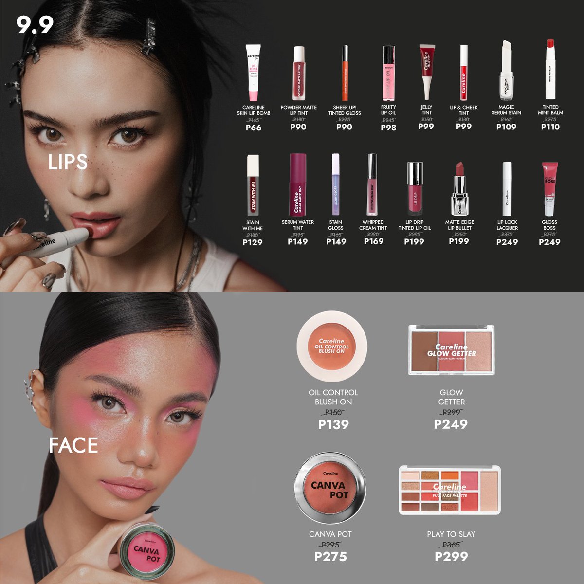 carelineph's tweet photo. Your 9.9 ๐จ๐๐ก๐ ๐๐ช๐๐๐ is here.
โช๏ธGrab your Careline faves for lips, face, eyes, base, and brows
๐๐ ๐ฝ๐ฝ ๐๐ ๐ผ๐บ๐๐ ๐๐พ๐๐พ:
ใฐ๏ธShopee: https://t.co/xAh7T0wtzd
ใฐ๏ธLazada: https://t.co/ctiftEt8Gy
ใฐ๏ธTiktok: https://t.co/XWtmK9ZR7P
#CarelinePH #BetterThanBasic https://t.co/NGaHMtikUP