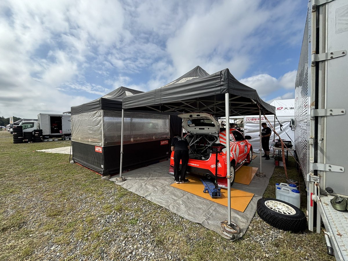 おはようございます！

ラリー北海道2025始まってます！

本日は車検&amp;セレモニアルスタートです！

15時より帯広駅にて開催されますのでぜひご覧ください

応援よろしくお願いします！

#ARTA
#ラリー北海道2025