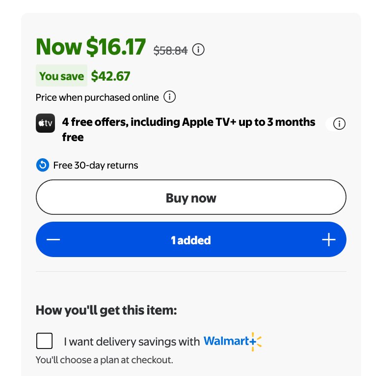 Deal alert: iPad mini 6 Smart Folio case (White) is ~73% off at Walmart 👀

walmart.com/ip/Smart-Folio…