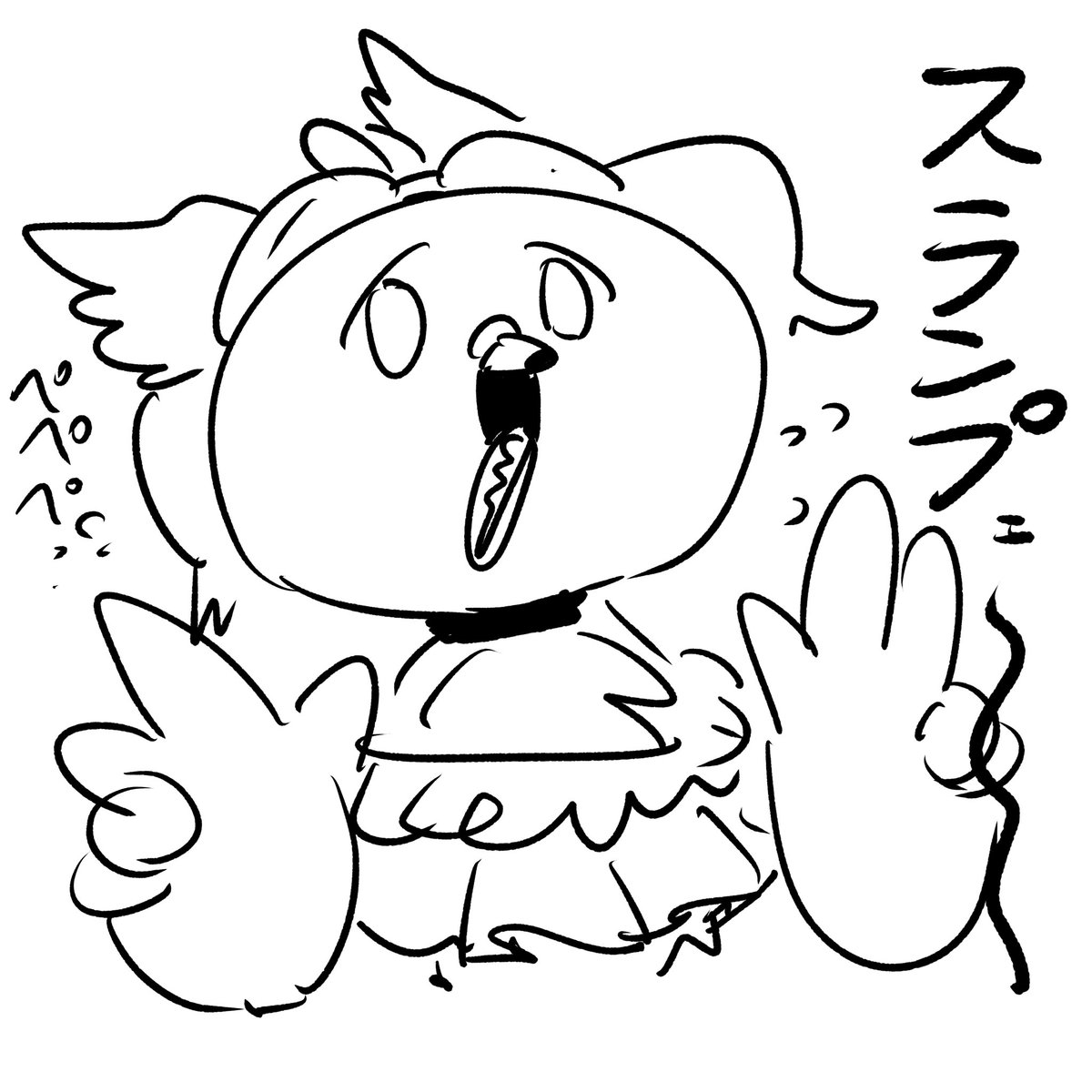 Gyomi_chan's tweet photo. あ！スランプ何も描けないバードだ！ https://t.co/ga1jyLp07x