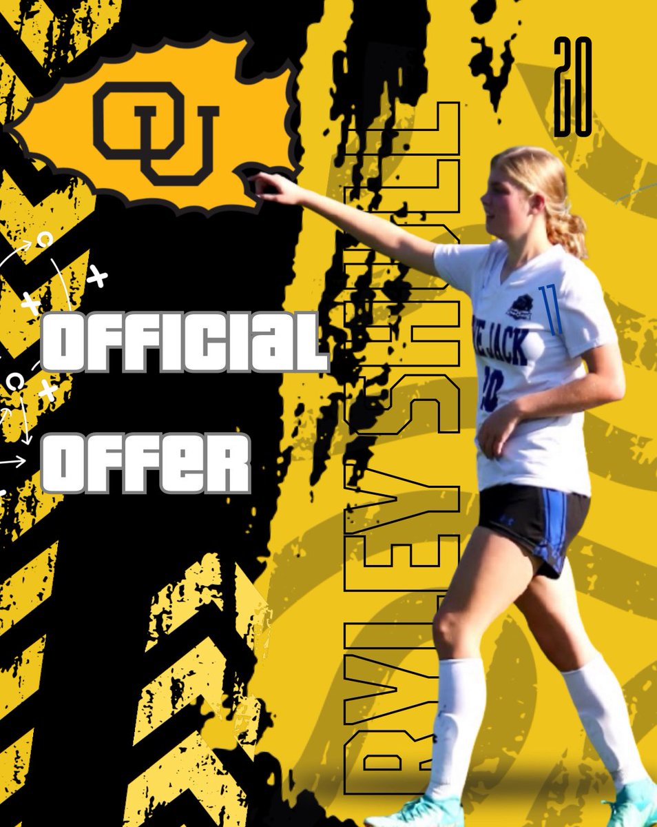 After a great call with Coach Scott, I am excited to announce an official offer from <a href="/ottawawomensoc/">Ottawa Women’s Soccer</a>
I am so thankful and excited! <a href="/LoneJackAD/">Lone Jack Mules Athletics and Activities</a>                                                                 #BraveNation