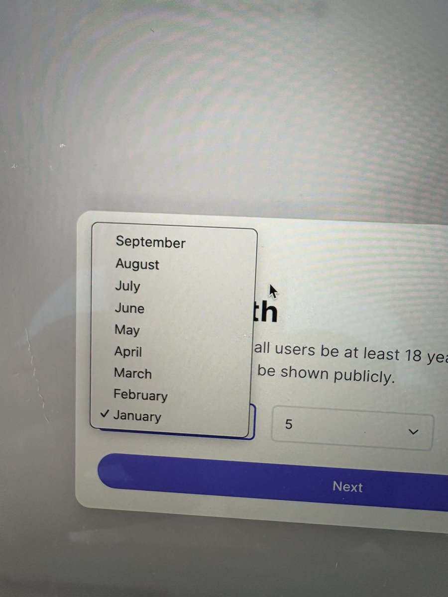#truthsocial doesn’t want any users born in October to December 🙈. Do you think they skipped the budget on a UX design?
