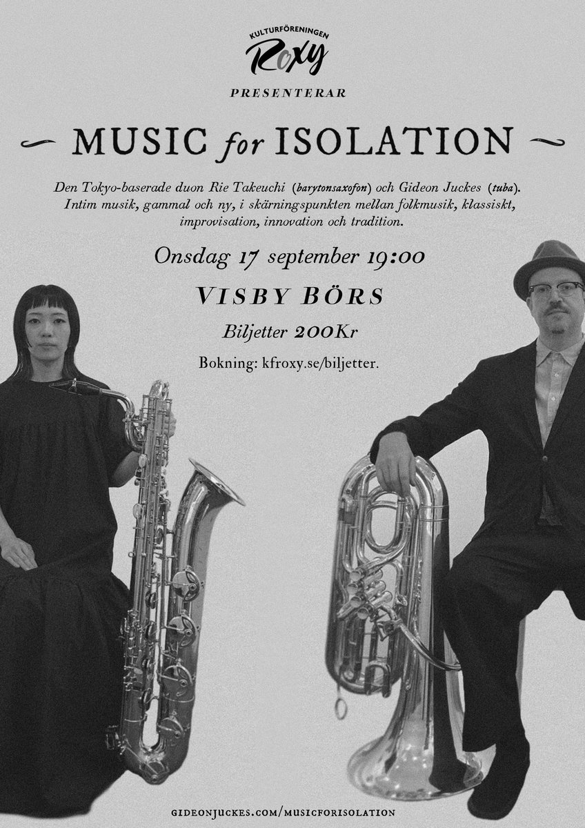 Music4Isolation's tweet photo. Vi reser norrut denna månad och låter tonerna klinga på Gotland.
Onsdag 17 september, Visby Börs.
Music for Isolation – där tradition möter förvandling.
Biljetter: https://t.co/HHCJek5e0b
#MusicForIsolation #Gotland #VisbyBörs #IntimateConcert https://t.co/ePy56T3aeL