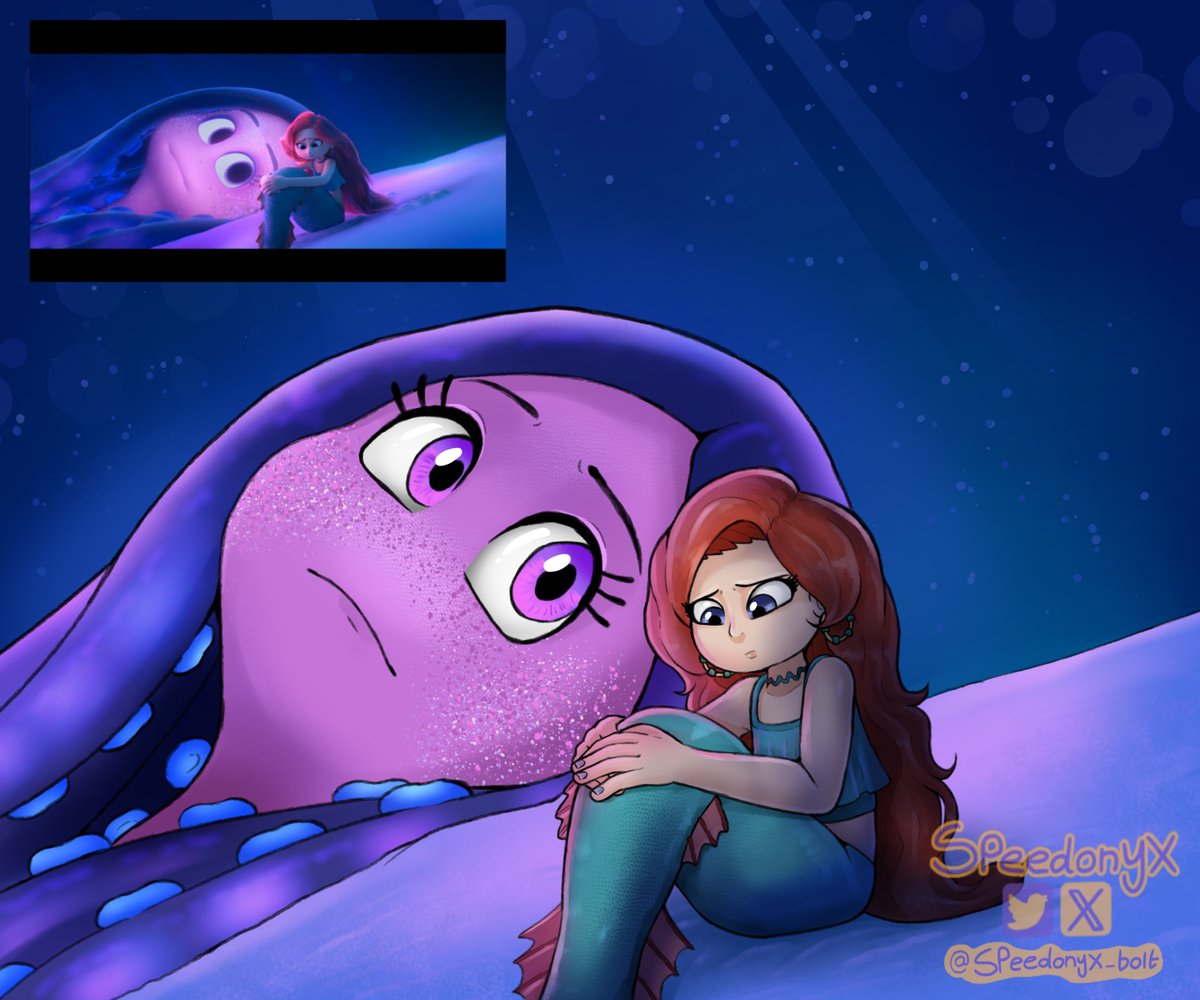 Decided to do another shot from the movie, also to test the new brush style while I'm at it :D

#RubyGillman #teenageKraken
