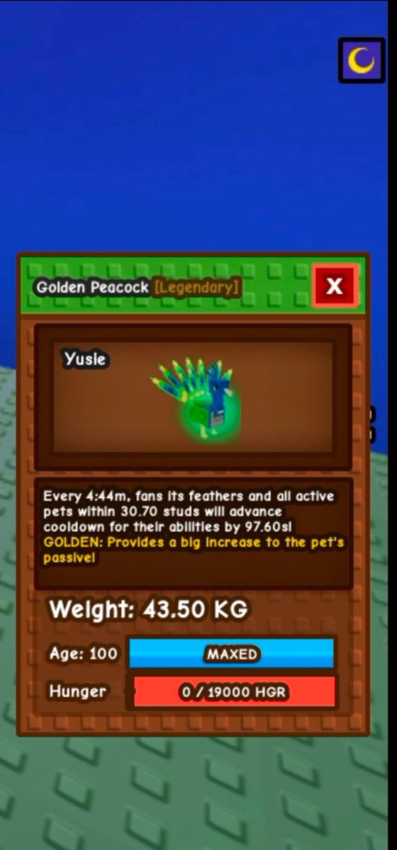 WTS
SEMI HUGE GOLDEN PEACOCK
W TOY 2 MENIT
OPEN 275, AVAIL NEGO AVAIL REKBER