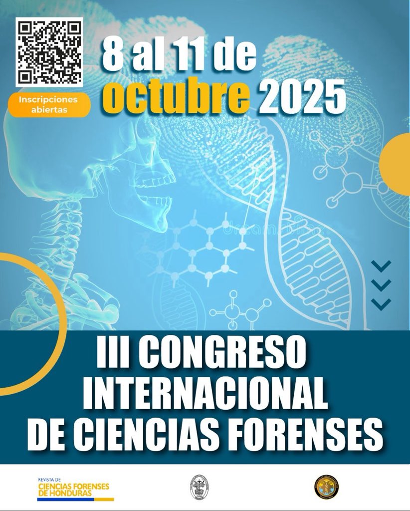 JAIROALVAREZ95's tweet image. Encuentro académico que reunirá a destacados profesionales nacionales e internacionales para intercambiar experiencias, técnicas y conocimientos sobre los últimos avances y desafíos en ciencias forense. 

Te esperamos

sites.google.com/view/congreso-…