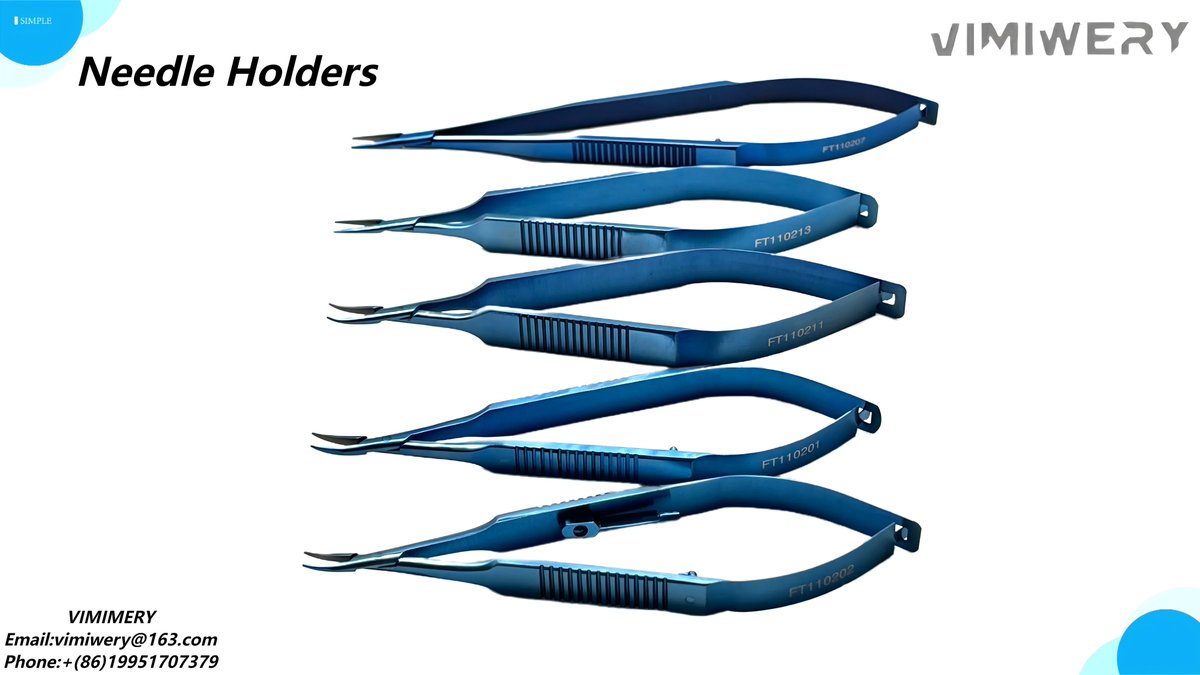 vimimery's tweet image. #AzarNeedleHolder
Vimimeryoffersprofessional #ophthalmic #surgical #instruments. Without lock and With lock; Fine9mm gently curved jaws115mm long. Can reach out for more details.
Email: vimiwery@163.com
ebay.com/usr/vimiwery
#ophthalmology #ophthalmologist #eyesurgery #Medical