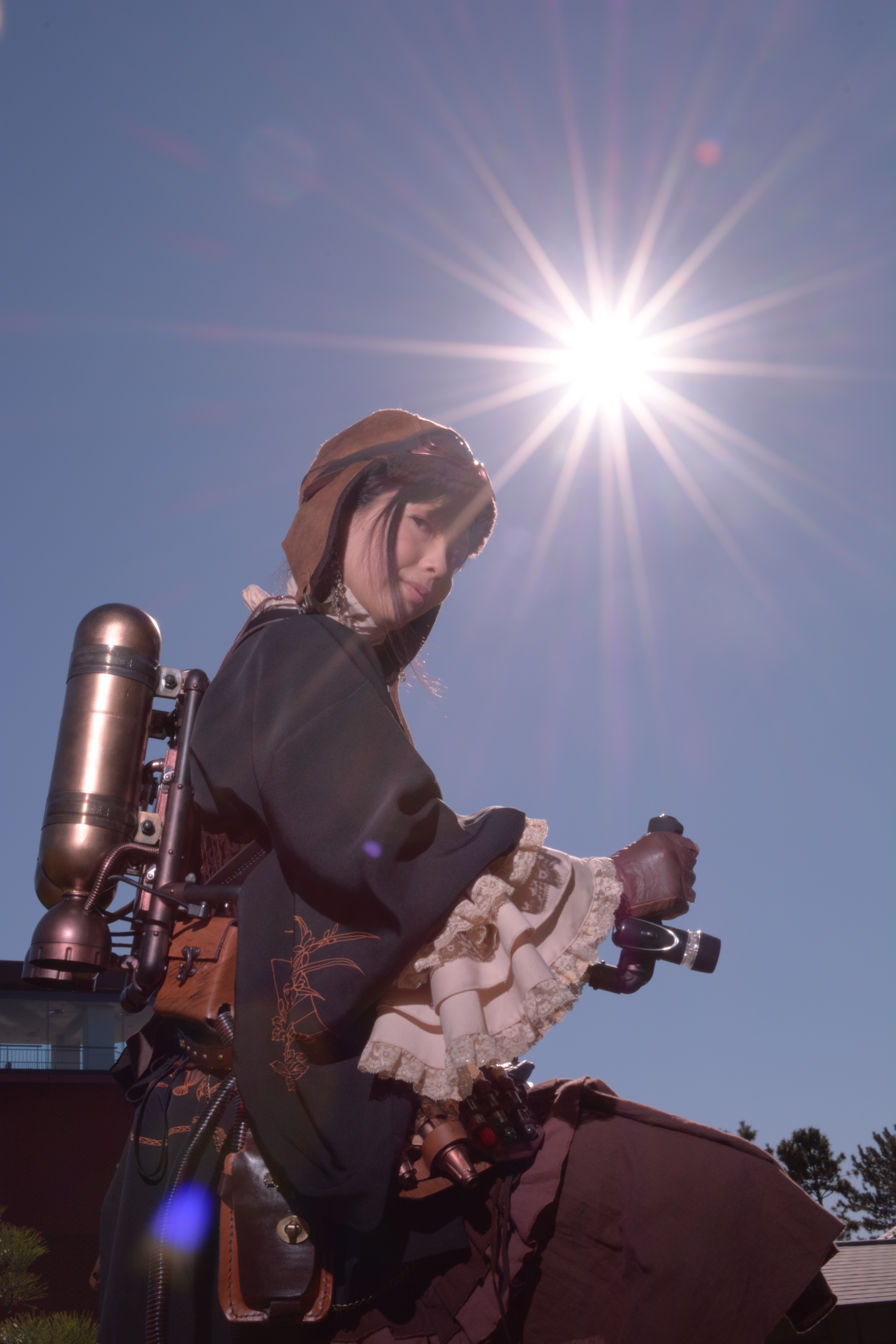 【noel】スチームパンクな男女❤着物姿のポメ❤フラットポーチ noel】スチームパンクな男女❤着物姿のポメ❤フラットポーチ