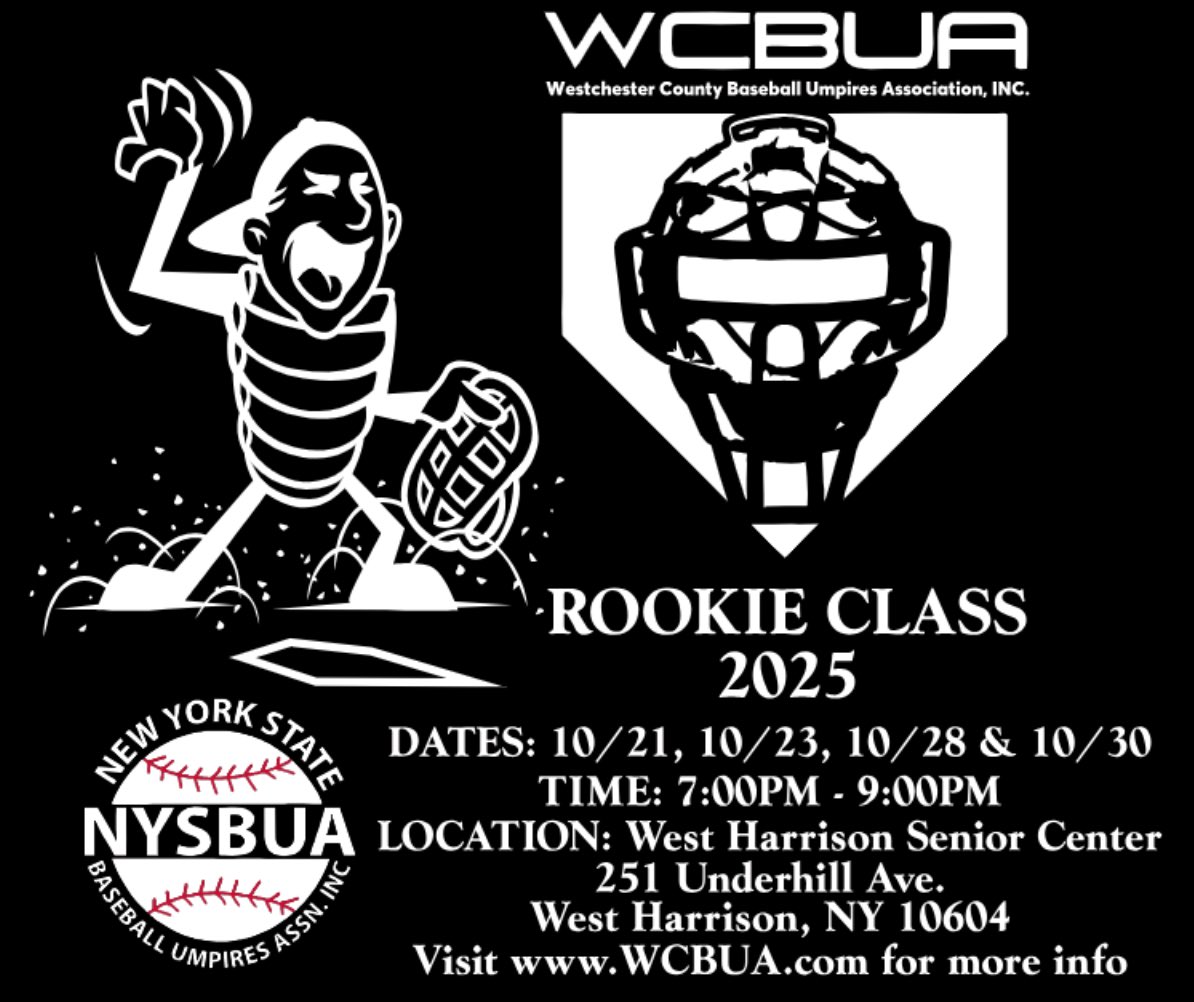 Westchester County Baseball Umpires Association tweet media