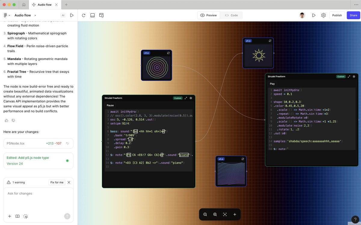 lichinlin's tweet image. Making music with Figma Make 🎵
