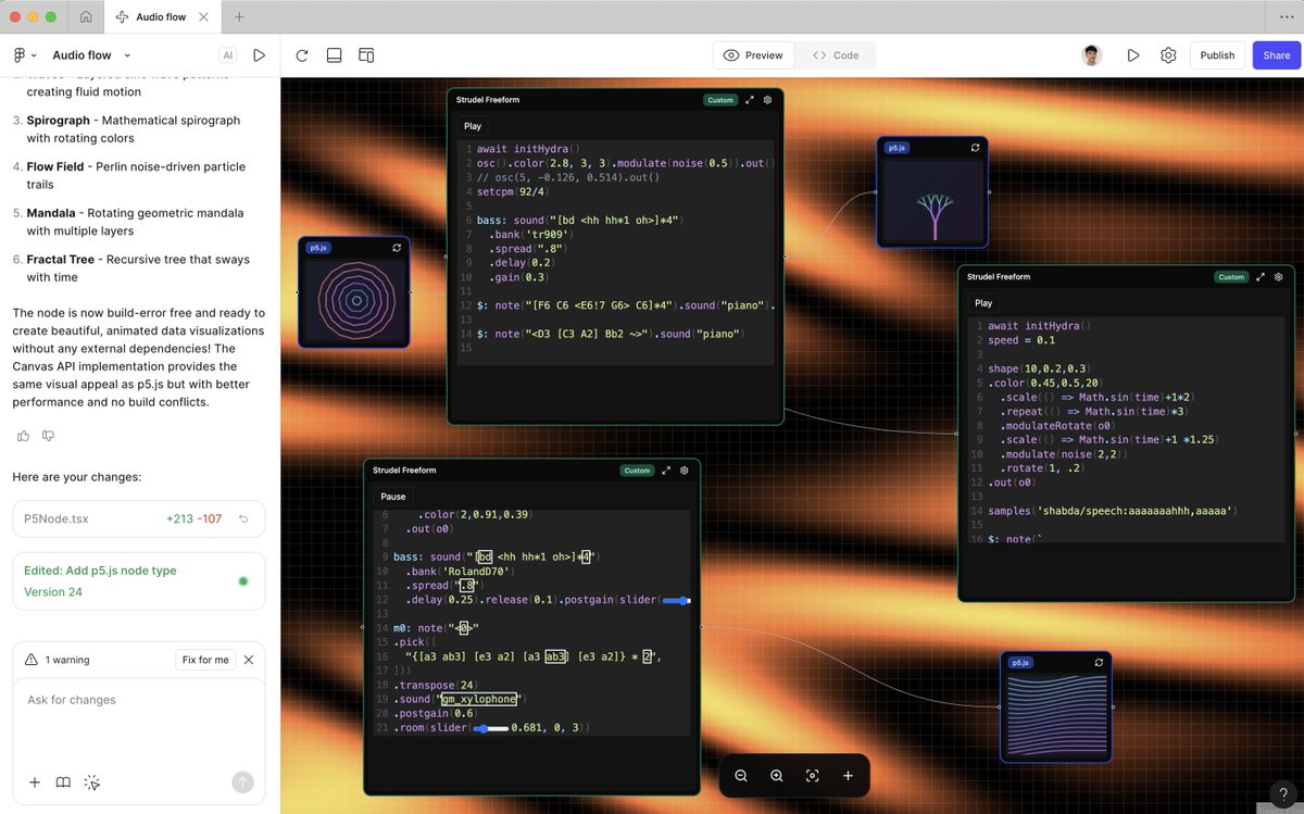 lichinlin's tweet image. Making music with Figma Make 🎵