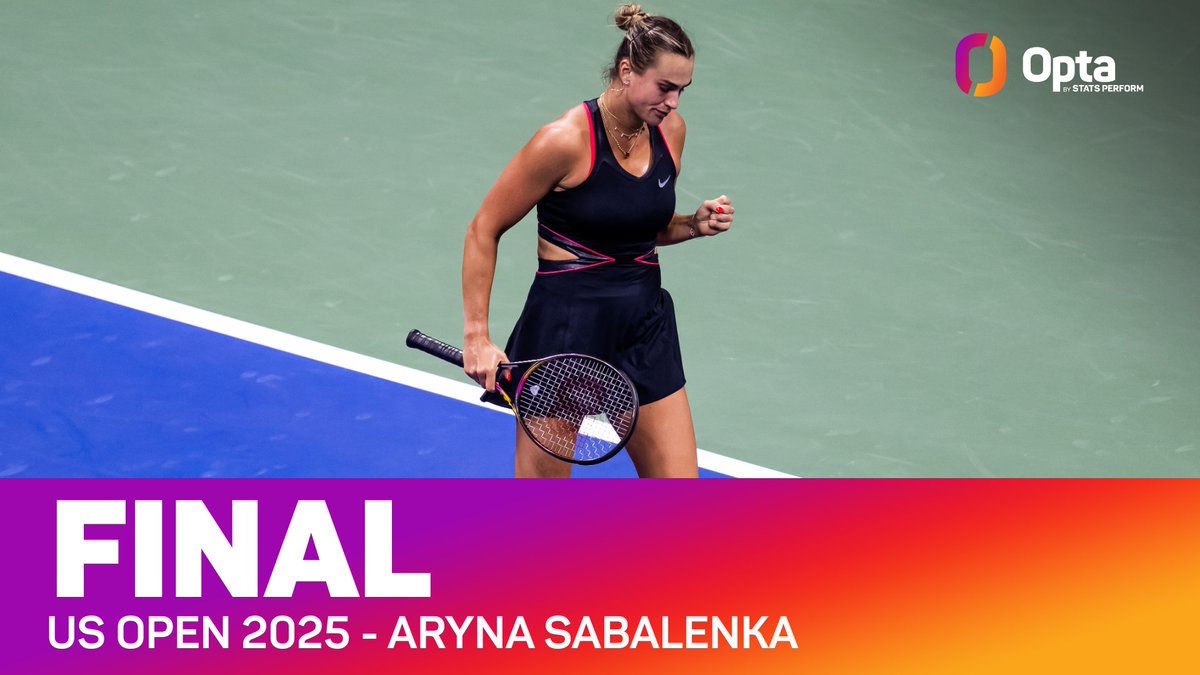 OptaAce (@optaace) on Twitter photo 3 - Since 1988, Aryna Sabalenka (2023-25) is just the third player to reach the Women’s Singles final at both the Australian and US Open in three consecutive years after Steffi Graf (1988-90) and Martina Hingis (1997-99). Ever-present.
#USOpen | <a href="/usopen/">US Open Tennis</a> <a href="/WTA/">wta</a> <a href="/WTA_insider/">WTA Insider</a> 3 - Since 1988, Aryna Sabalenka (2023-25) is just the third player to reach the Women’s Singles final at both the Australian and US Open in three consecutive years after Steffi Graf (1988-90) and Martina Hingis (1997-99). Ever-present.
#USOpen | <a href="/usopen/">US Open Tennis</a> <a href="/WTA/">wta</a> <a href="/WTA_insider/">WTA Insider</a>