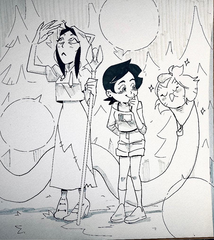 Love these crew art of the characters swapping outfits