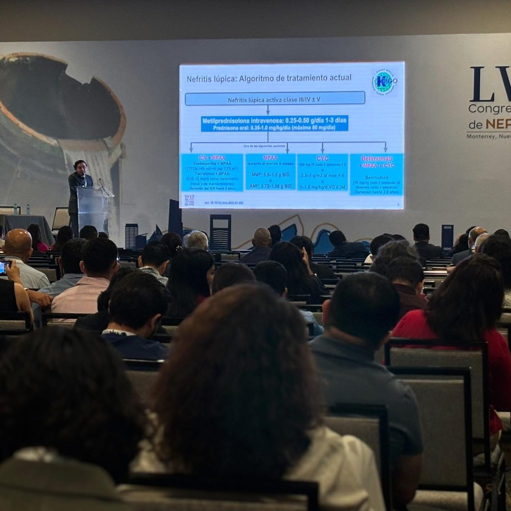 🤝 En la Comida con el Experto de Roche en el #LVIIICNN25, los Dres. José Luis Herrera Acevedo y Mario Eduardo Alamilla compartieron perspectivas sobre la nefritis lúpica, sus desafíos y nuevas estrategias terapéuticas. 🩺✨