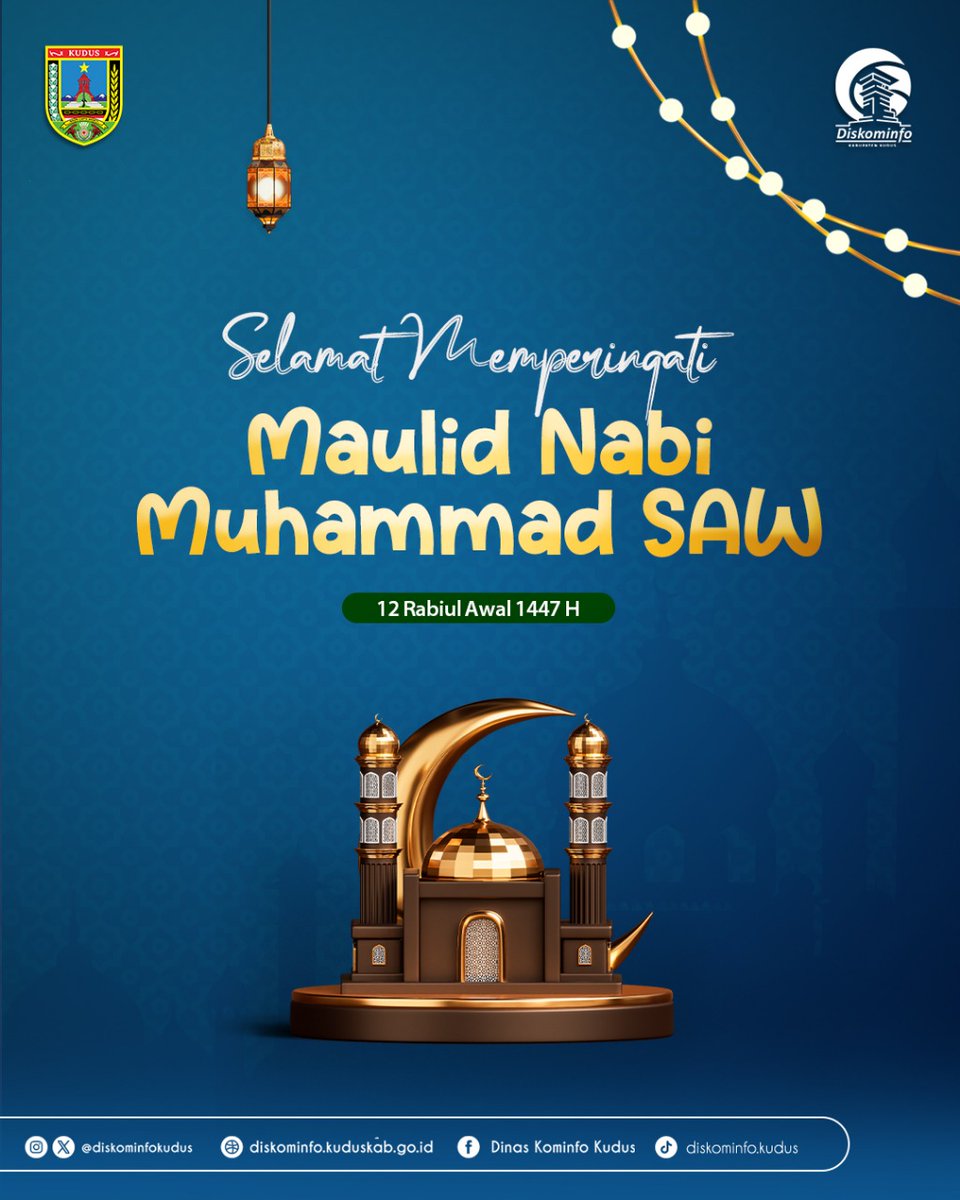 Mari jadikan Peringatan Maulid Nabi Muhammad SAW 2025 sebagai refleksi diri menuju kebaikan.

#maulidnabiMuhammadSAW
