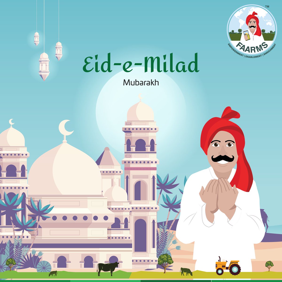 !! Eid-e-Milad Mubarakh !!

#eidmubarak #festival #Faarms #ruralindia #village #insurance #FinancialInclusion