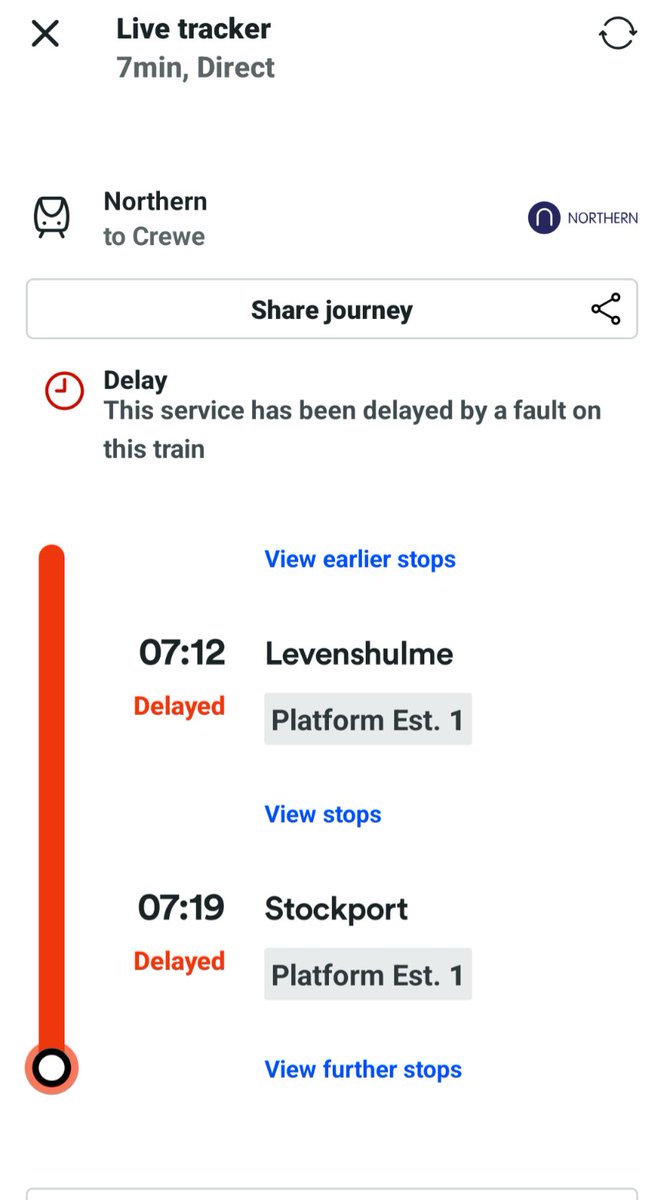 Andy (@lets_getcycling) on Twitter photo Why is getting a <a href="/northernassist/">NORTHERN 🚆</a> train always a gamble in #Manchester?
Can any of you get any of your trains to run on time? Why is getting a <a href="/northernassist/">NORTHERN 🚆</a> train always a gamble in #Manchester?
Can any of you get any of your trains to run on time?