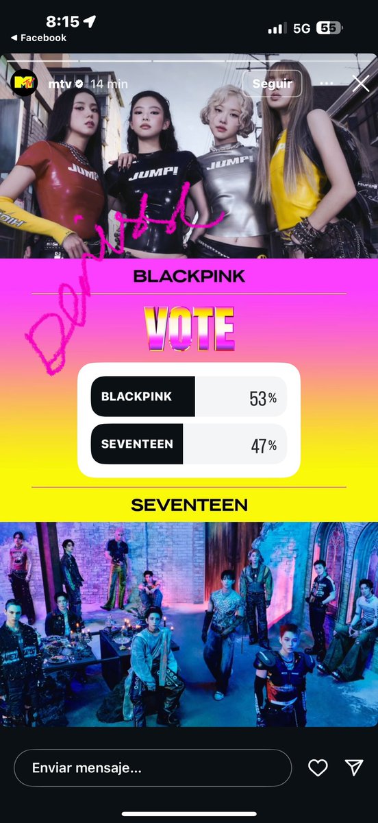 idluevanos's tweet photo. @BBU_BLACKPINK @BLACKPINK @MTV 💞 https://t.co/b4OMcWk3EA