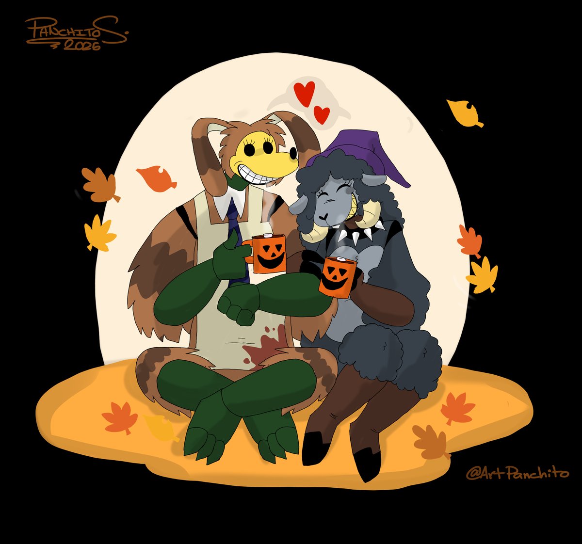 🍂FALL BEGINS.🍂 🎃🐰🧙‍♀️🐑
 #thepumpkinrabbit #witchsheep #thewaltenfiles #rachelwaterman #lorenzowaterman #martinwalls #thewaltenfilesfanart #TheWaltenFiles #twfwitchsheep #twfpumpkinrabbit #digitalart #HorrorArt #thewaltenfilesfanart #twf #Fanart #artwork #DigitalArtist