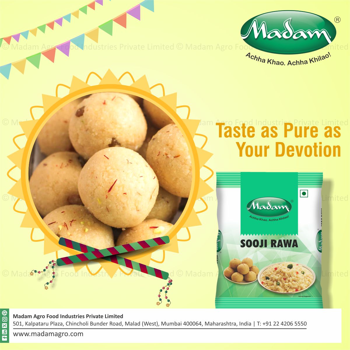 MadamAgro's tweet photo. Taste as Pure as Your Devotion! 

Explore Madam Agro 👇🏻
https://t.co/UhdvkpnX9i

#food #foodlover #healthyfood #healthyfoodchoices #HealthyEating #EverydayNutrition #IndianKitchenEssentials #madamAgro #AchchaKahoAchchaKhilao #PureIngredients #TasteWithTradition https://t.co/HhxzNsRjYC
