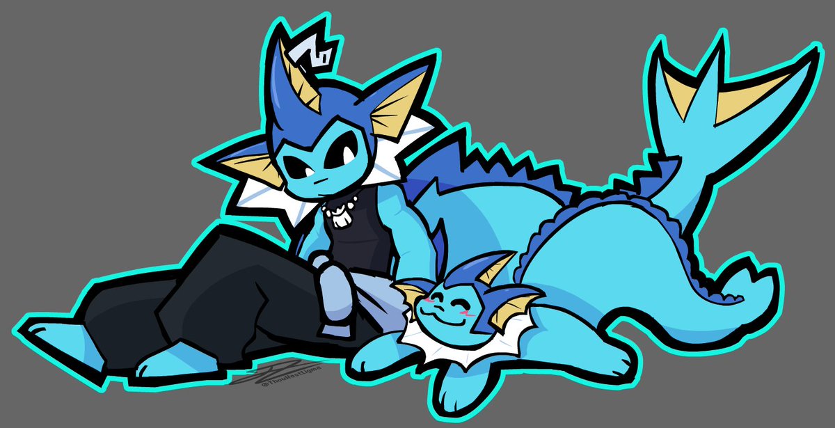 hashtag twinning #vaporeon #pokemon