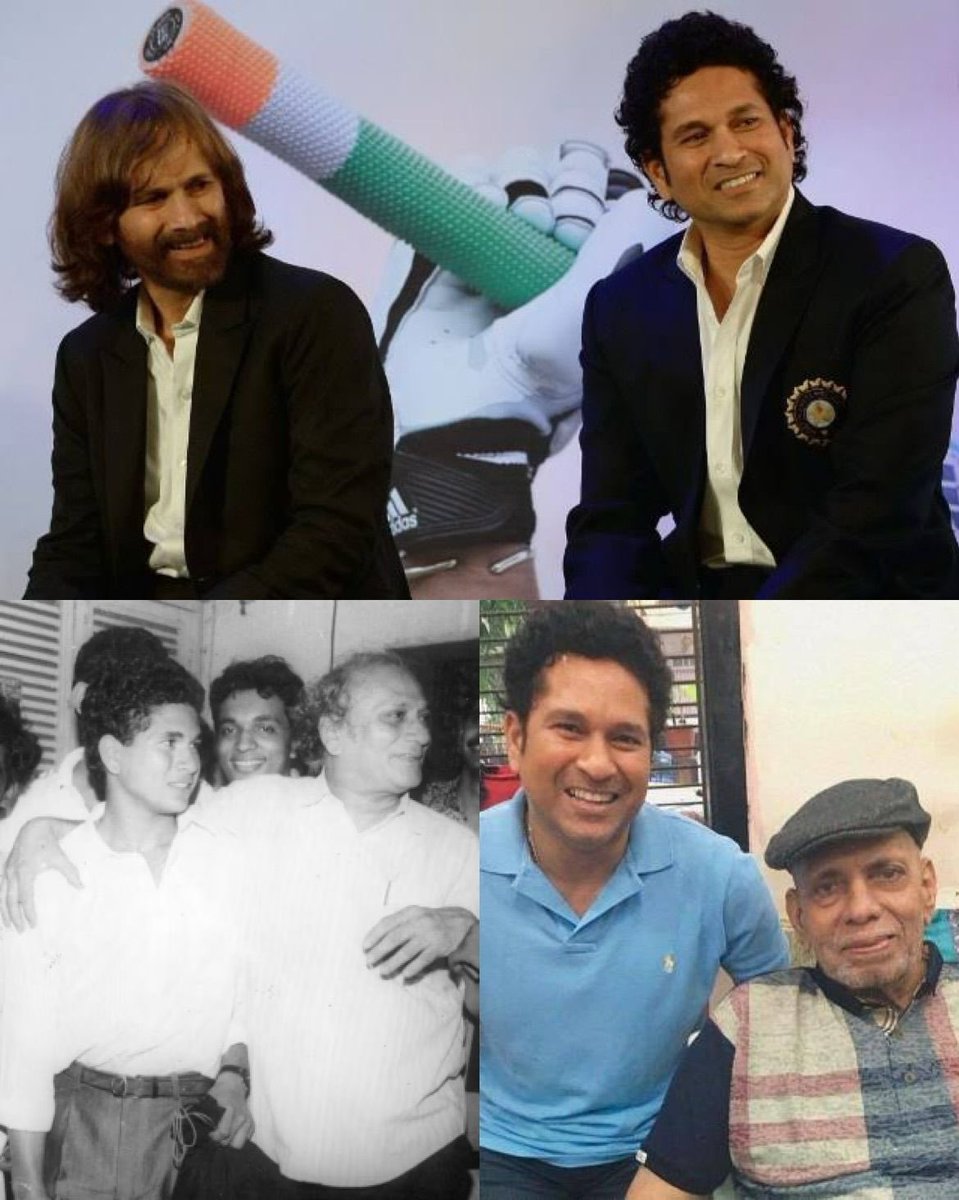 sachin_rt's tweet photo. The journey started with a coin, a kit bag, and three guiding hands, my father, Achrekar sir, and Ajit. Grateful, always. 

#TeachersDay https://t.co/n6gCud3jOS