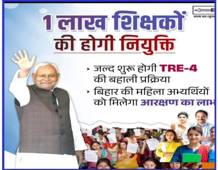 WithLoveBihar's tweet image. Aspirants in Bihar are demanding 1 lakh posts promised for TRE-4 as against around 28k that have been sanctioned. 

#IncreaseBPSCTRE4Vacancy