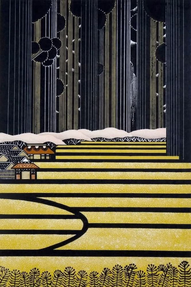 Ray Morimura  🎨
Floral Stairs,  1992.