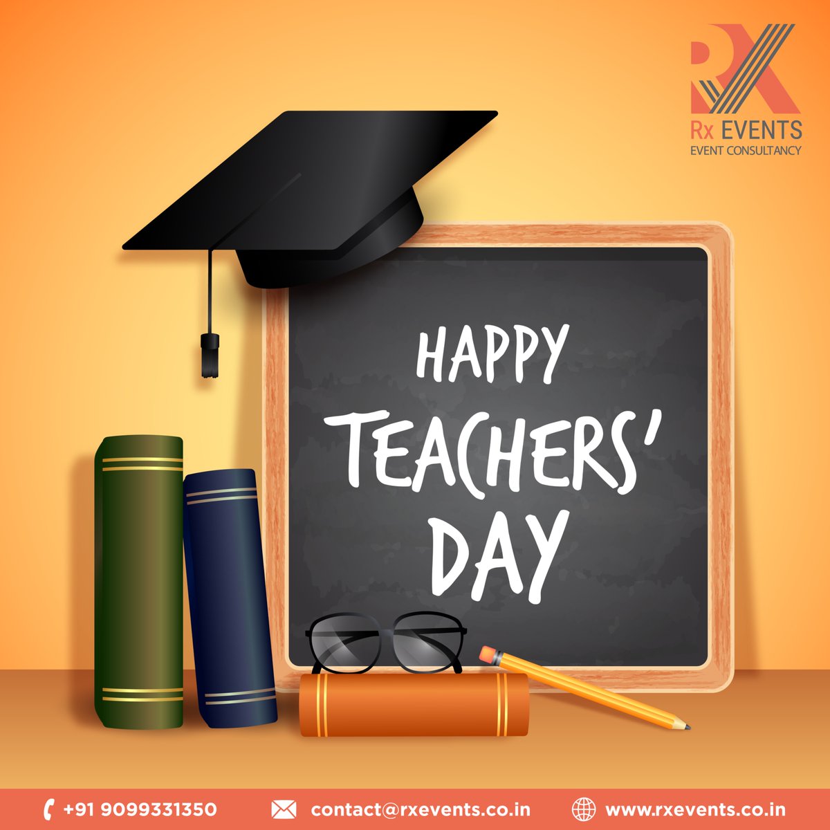 events_rx's tweet photo. On this Teachers’ Day, Team Rx Events salutes all the mentors, educators and gurus who continue to guide us with wisdom and compassion.

Happy Teachers’ Day to those who teach not just lessons, but values for life.

#TeachersDay #RespectForTeachers #RxEvents https://t.co/fh8Y13ec0y