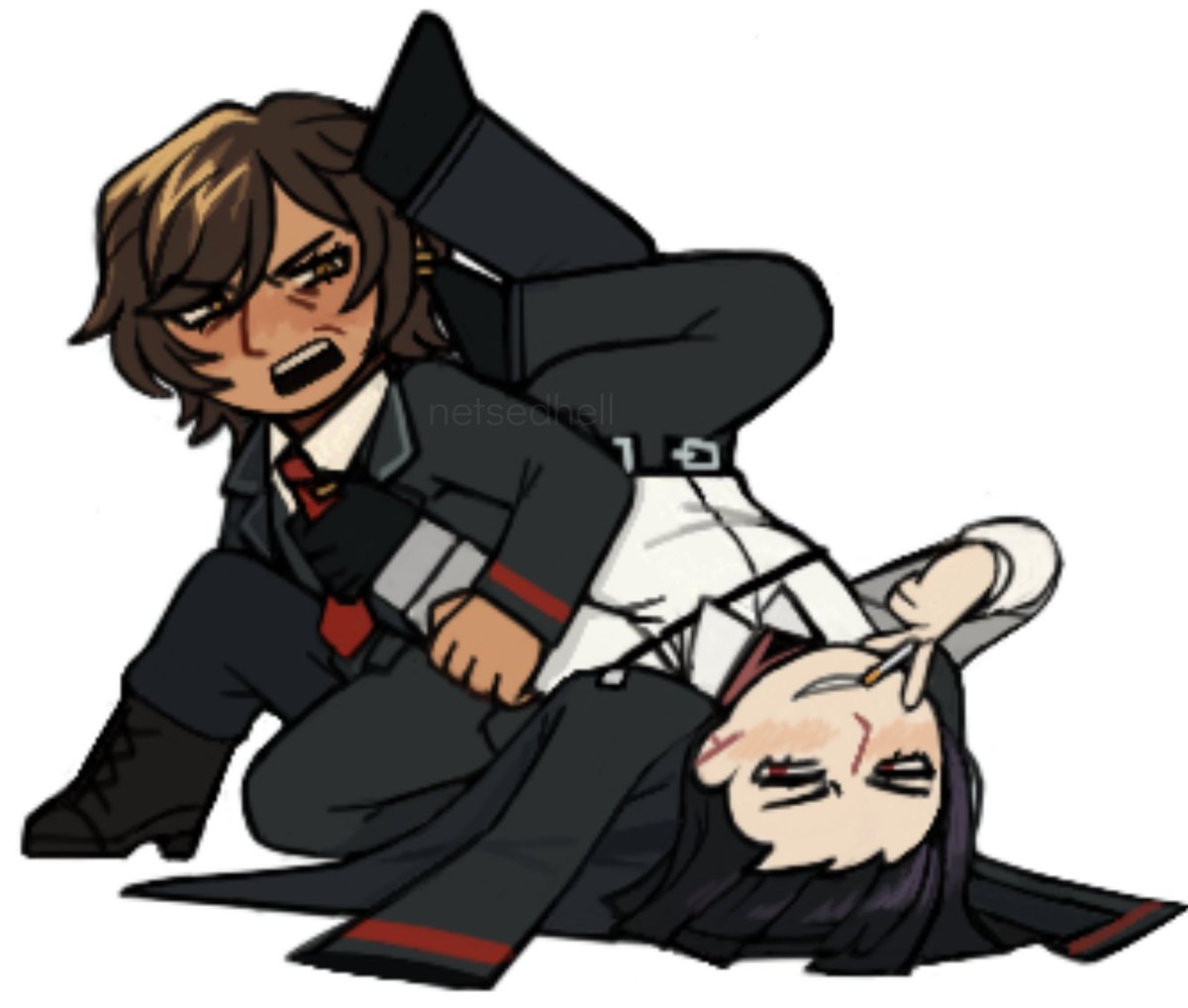 #lcb412 #limbuscompany 
more magma yuri. ryoutis? ryoshu/outis? fun fact ryoutis was my very first limbus ship kehehe