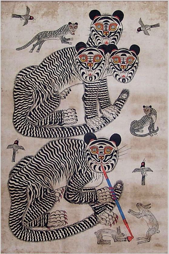 Unknown Korean Artist, Tigers (smoking opium)

Source: tumblr.com/nobrashfestivi…