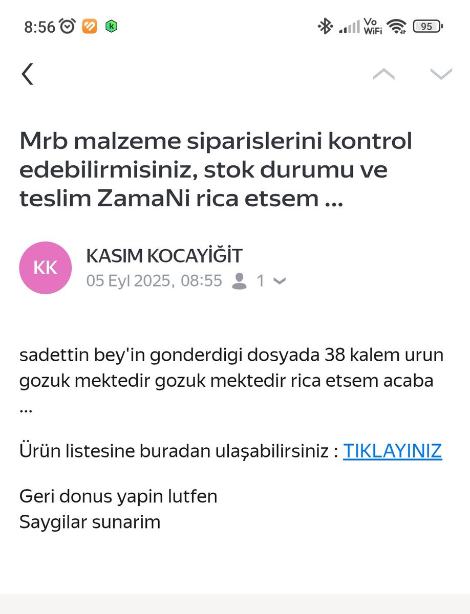 Bu tarz e-postalar a dikkat edin. Virüs vardır #virus