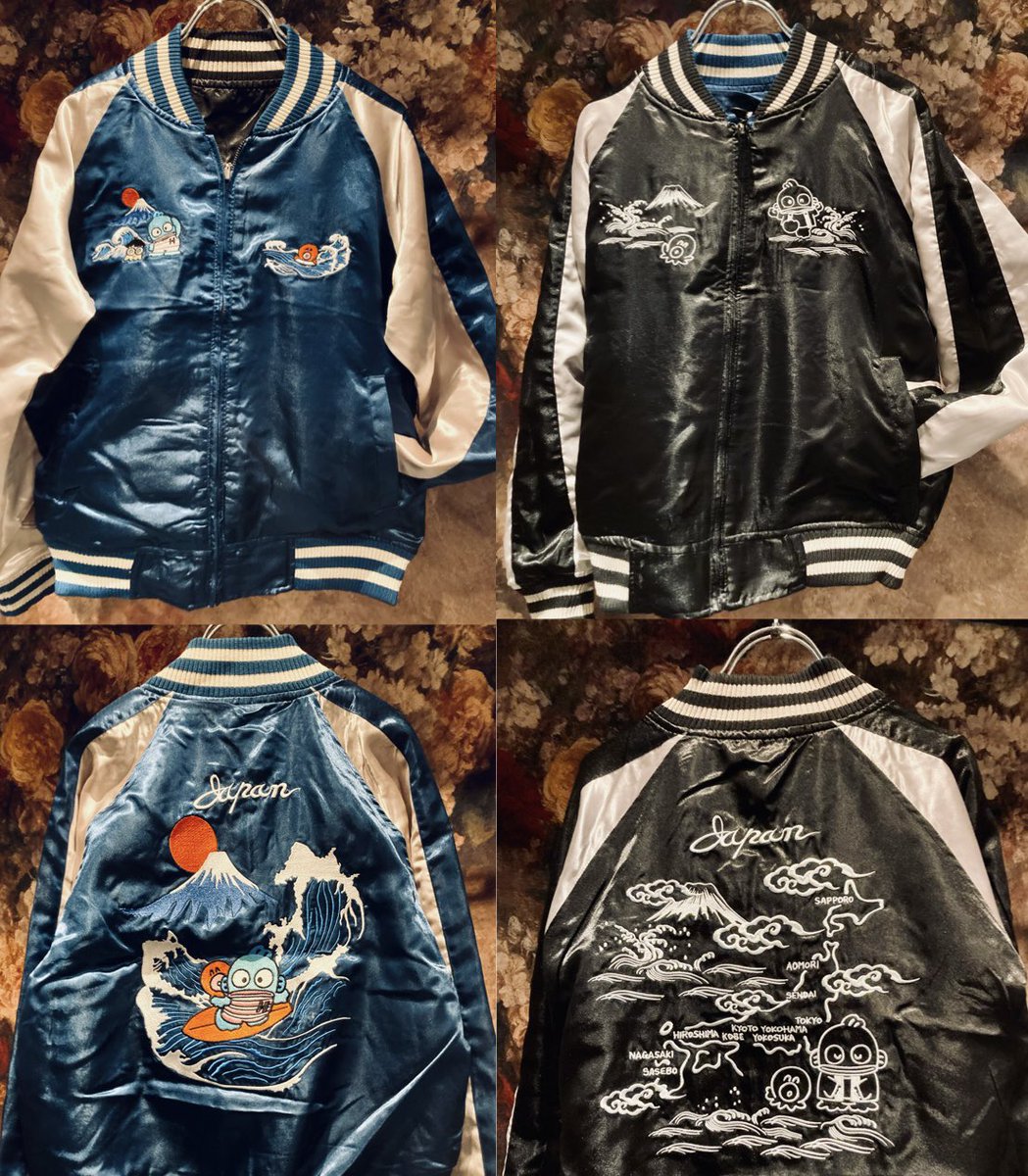 こんにちはー‼️
秋葉原は大雨☔️
水の中にいるようです🏊💦

というわけで今日は水の中が得意そうな
ハンギョドンのリバーシブルスカジャンを紹介🐟

皆を笑わせたりベースを弾いたり多才な彼を推してるそこのアナタは要チェック👀
全2種🐟‼️

#アキバの洋服屋 #ジャンクサイド #秋葉原  #東京裏側