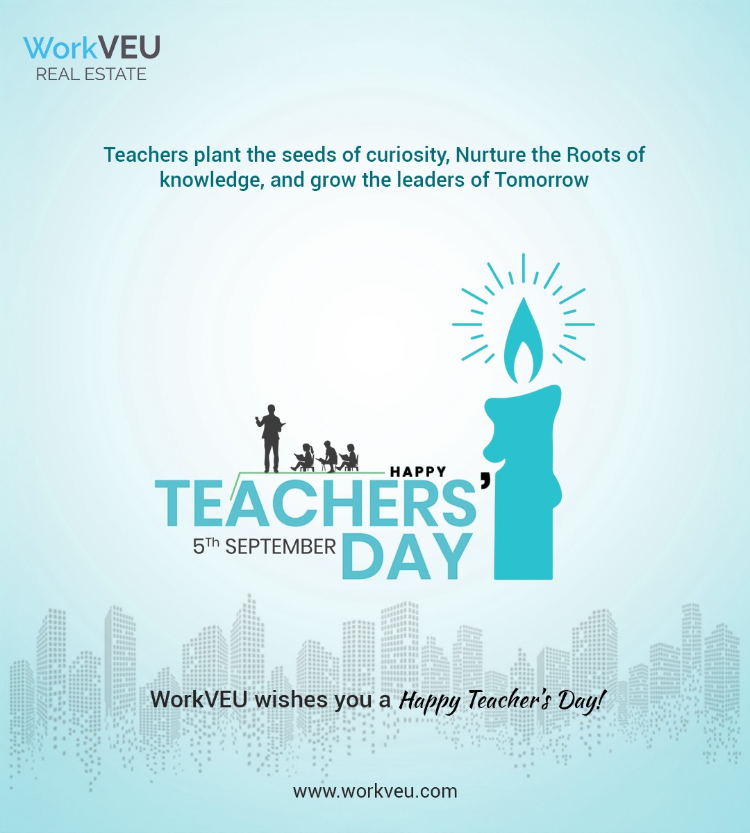 WorkVEU's tweet photo. Teachers light the path of knowledge, nurture curiosity, and inspire leaders of tomorrow.

This Teacher’s Day, let’s honor the mentors who shape our journey! 

#TeachersDay #HappyTeachersDay #Gratitude #RespectForTeachers #Inspiration #Mentorship #WorkVEU #RealEstate https://t.co/StzJ7zf805