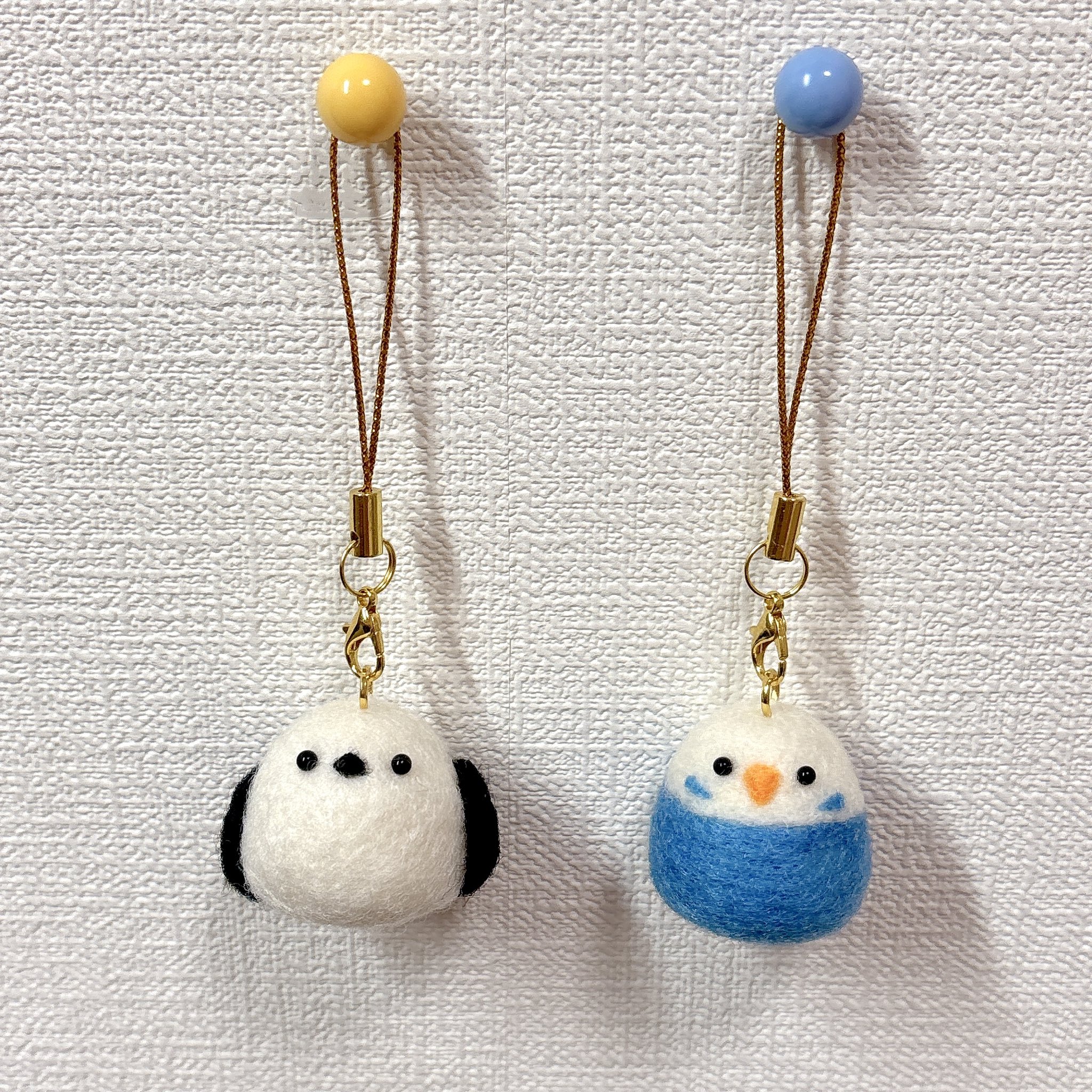 ことりちゃん　羊毛フェルト 羊毛フェルト ことりさんキーホルダー 6種 羊毛フェルト toiro