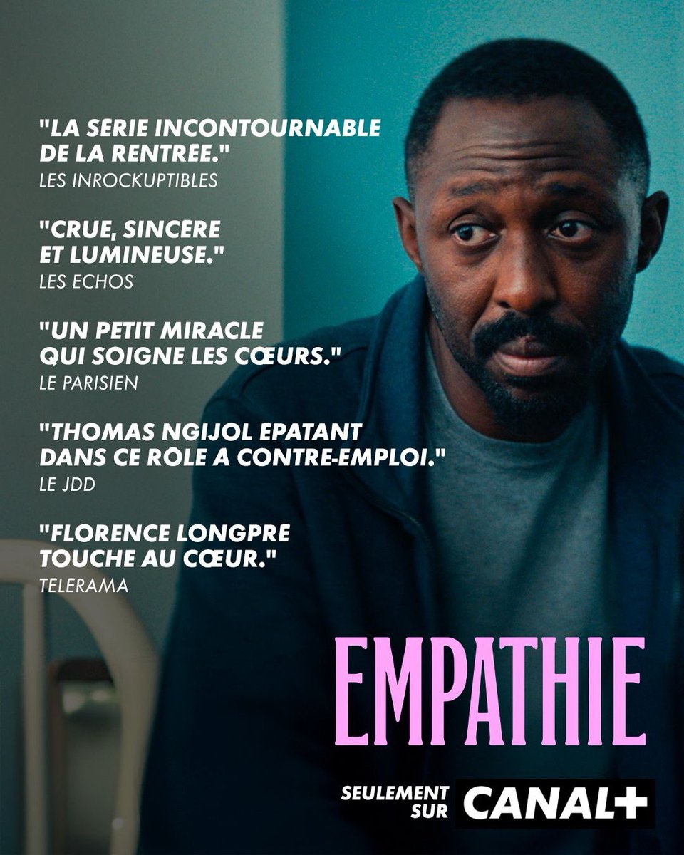 canalplus's tweet photo. La presse emballée par "la série incontournable de la rentrée" !
Avez-vous déjà plongé dans son univers ?

Empathie, disponible seulement sur CANAL+. https://t.co/xsB4OUdwK0