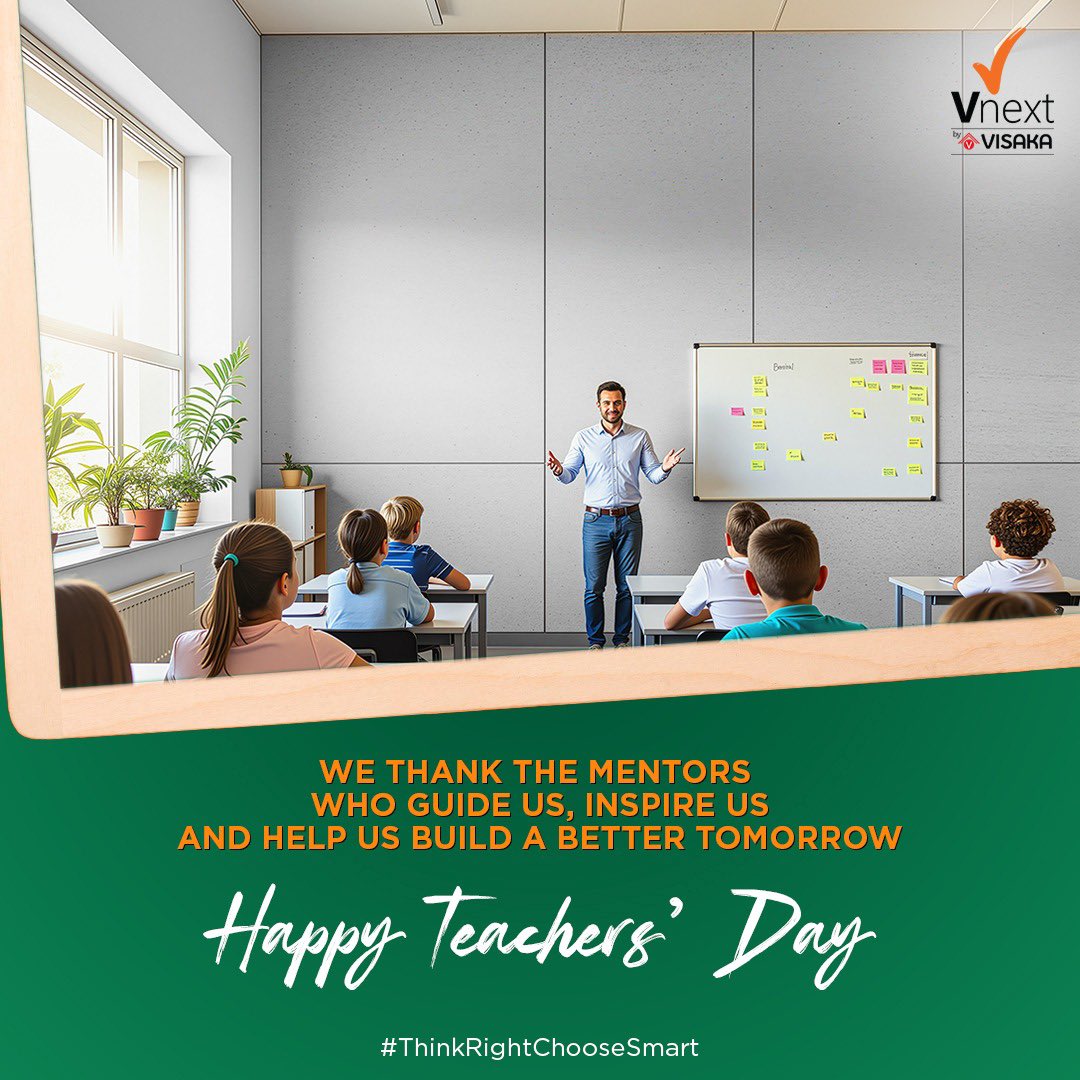 vnext_visaka's tweet image. Wishing all teachers a very Happy Teachers’ Day. Thank you for inspiring, guiding, and shaping lives.
#happyteachersday #teachersday #vnext #visaka